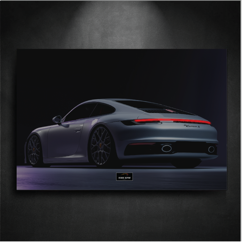 Tableau NEON Porsche 911 Carrera S