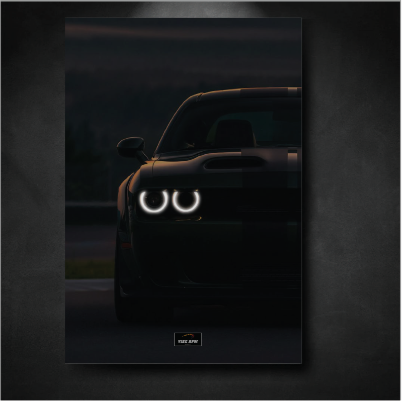 Tableau NEON Dodge Charger SRT Hellcat