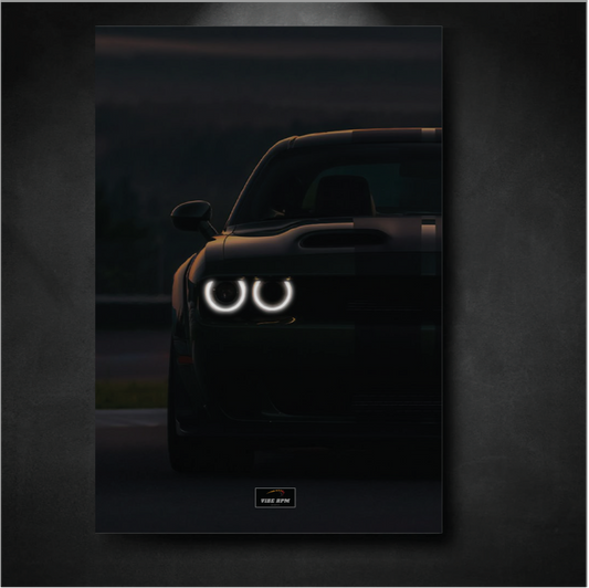 Tableau NEON Dodge Charger SRT Hellcat